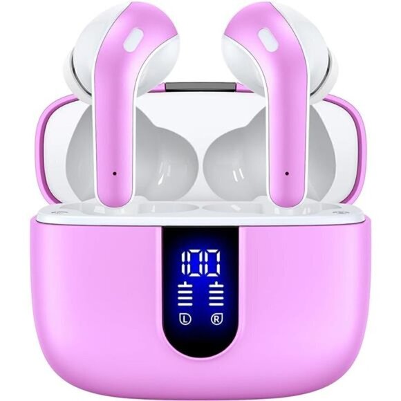 Bluetooth Headphone Wireless Earbud Airpods Pro 2 Charging Case Waterproof PINK - Picture 1 of 6